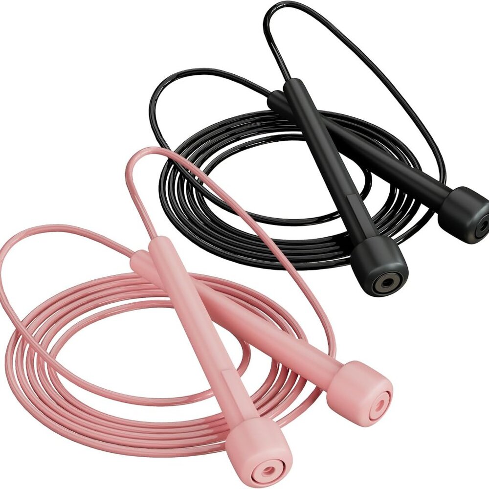 2 Pack Jump Rope For Fitness, Speed Rope Skipping Rope For Men, Kids And Women,